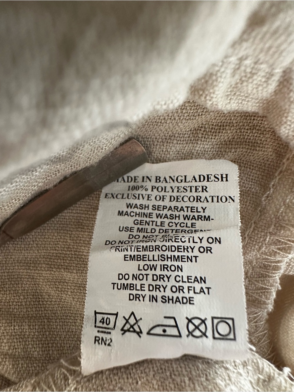 MAX Beige Crochet Lace Boho Midi Dress - Picture 7 of 7